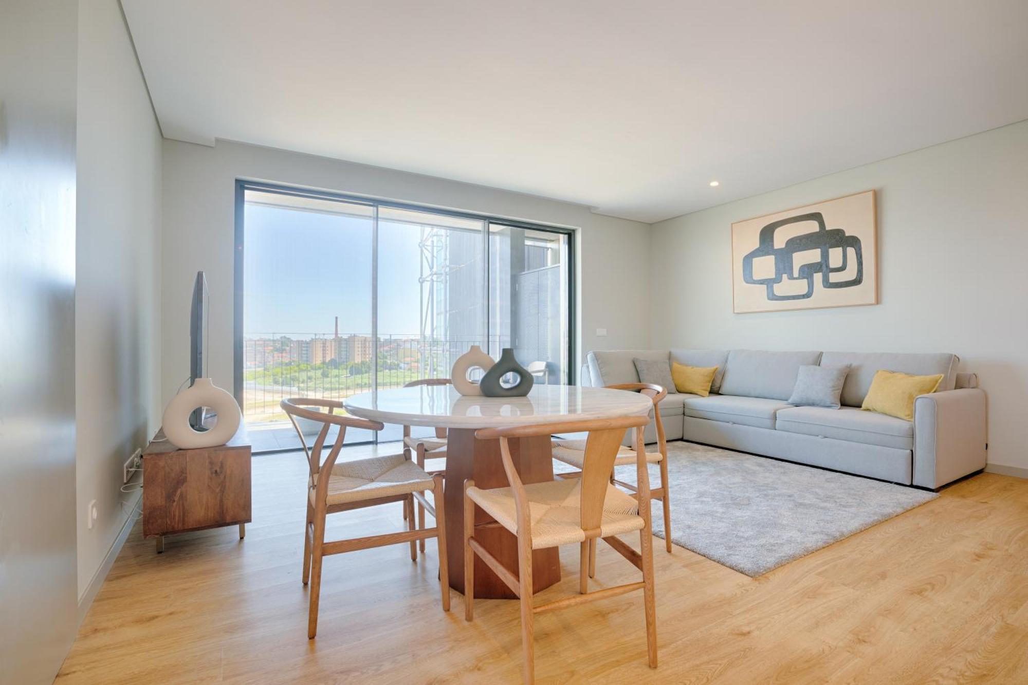 Ferienwohnung Brand New Luxurious Ap T2 - Amazing View- With Garage Vila Nova de Gaia Exterior foto